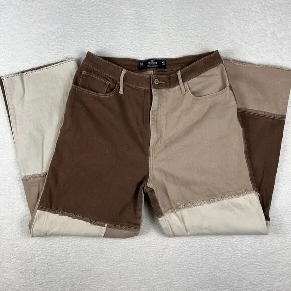 Hollister Jeans Womens Sz 31 Ultra High-Rise Dad Jean Patchwork Vintage‎ 90s Y2K - Picture 7 of 15